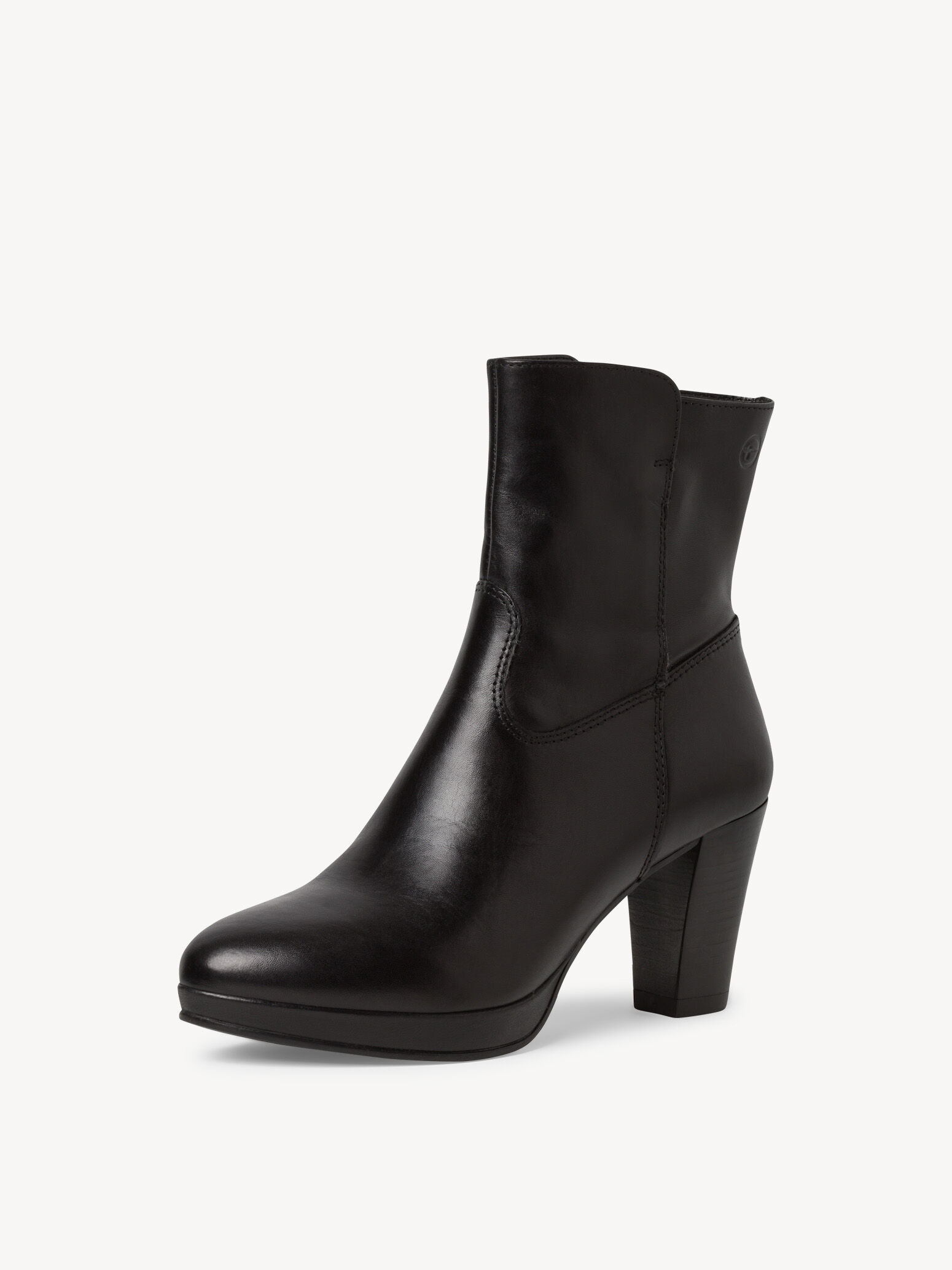 Bottine en cuir - noir