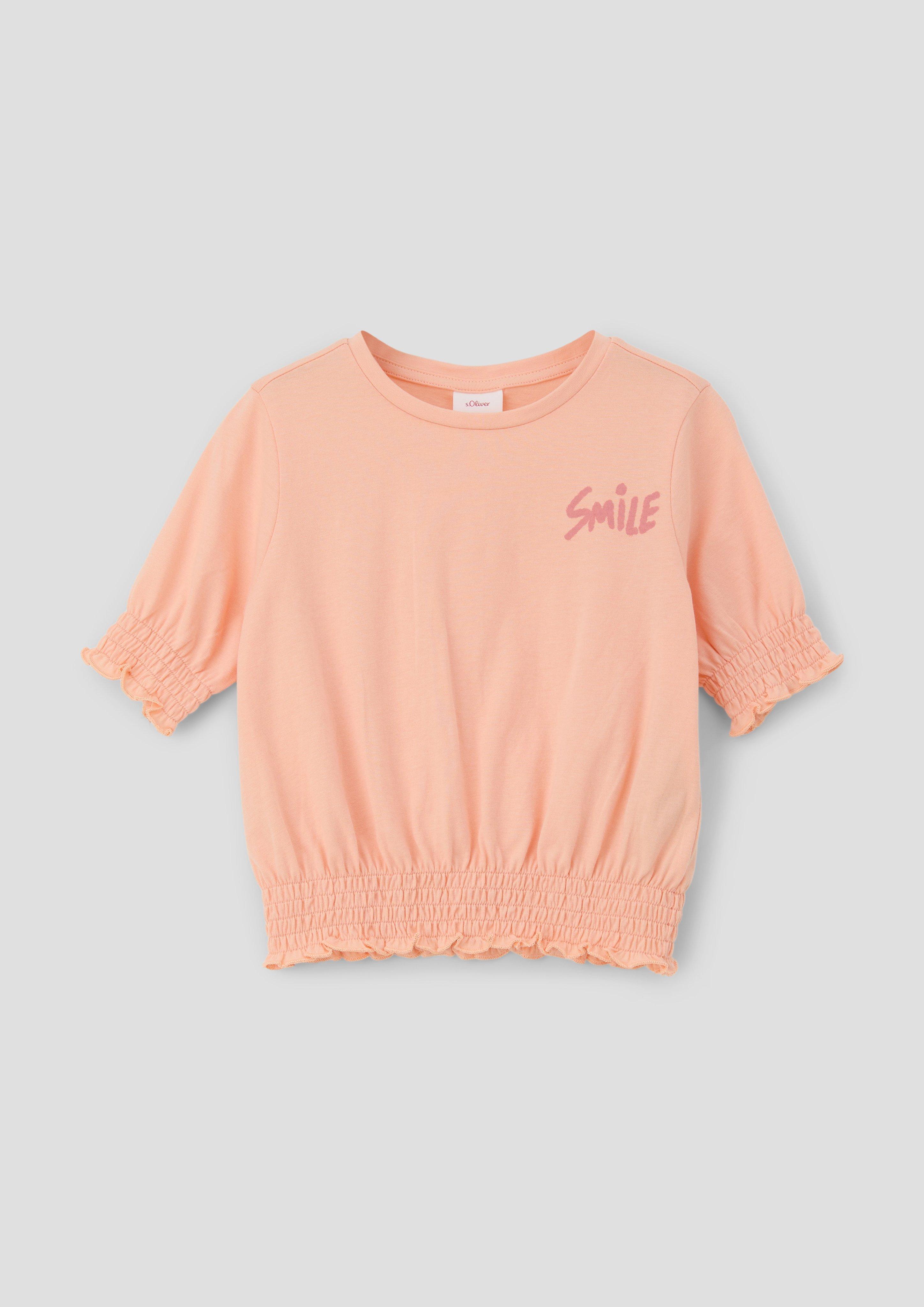 T-Shirt mit Wellensaum  2140023-2018