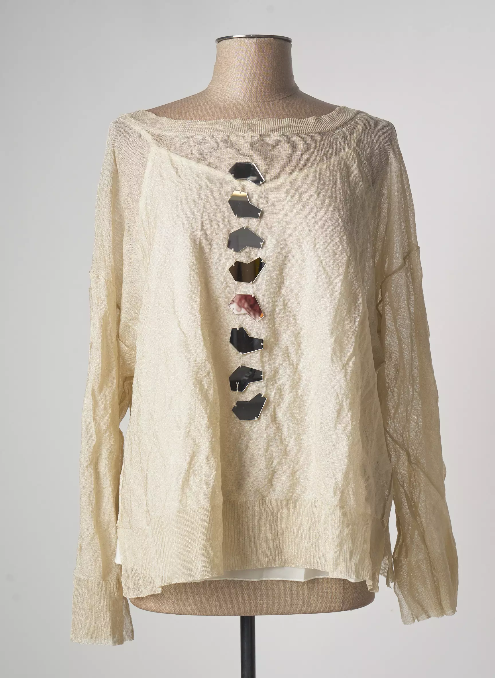Pier Antonio Gaspari Pulls Femme couleur beige