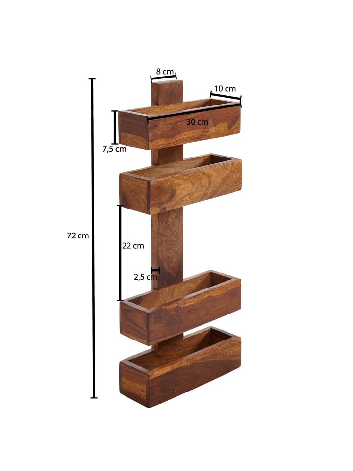 KADIMA DESIGN Zeitungsständer MUMBAI Massivholz 2 Ablagefächer in Massivholz günstig kaufen onesize