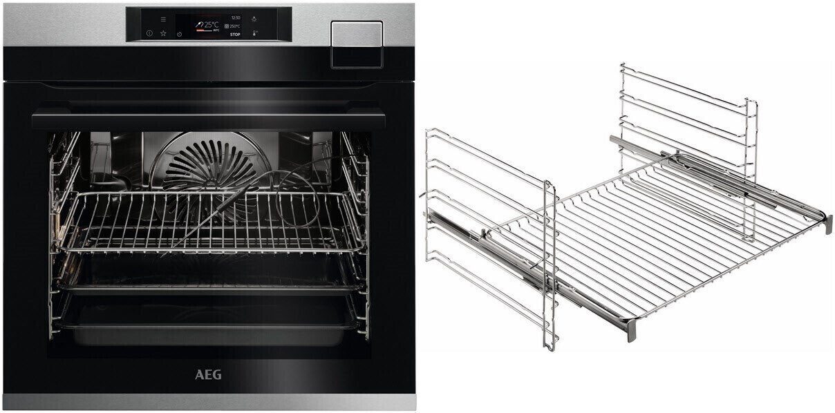 AEG Backofen SteamPro Dampfreinigung Backauszug 70 L BSE79228BM