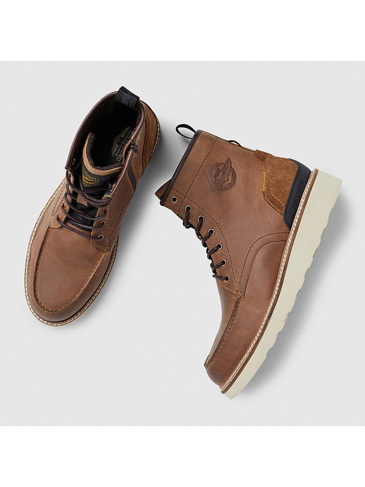 PME Legend Leder-Boots in Hellbraun günstig kaufen