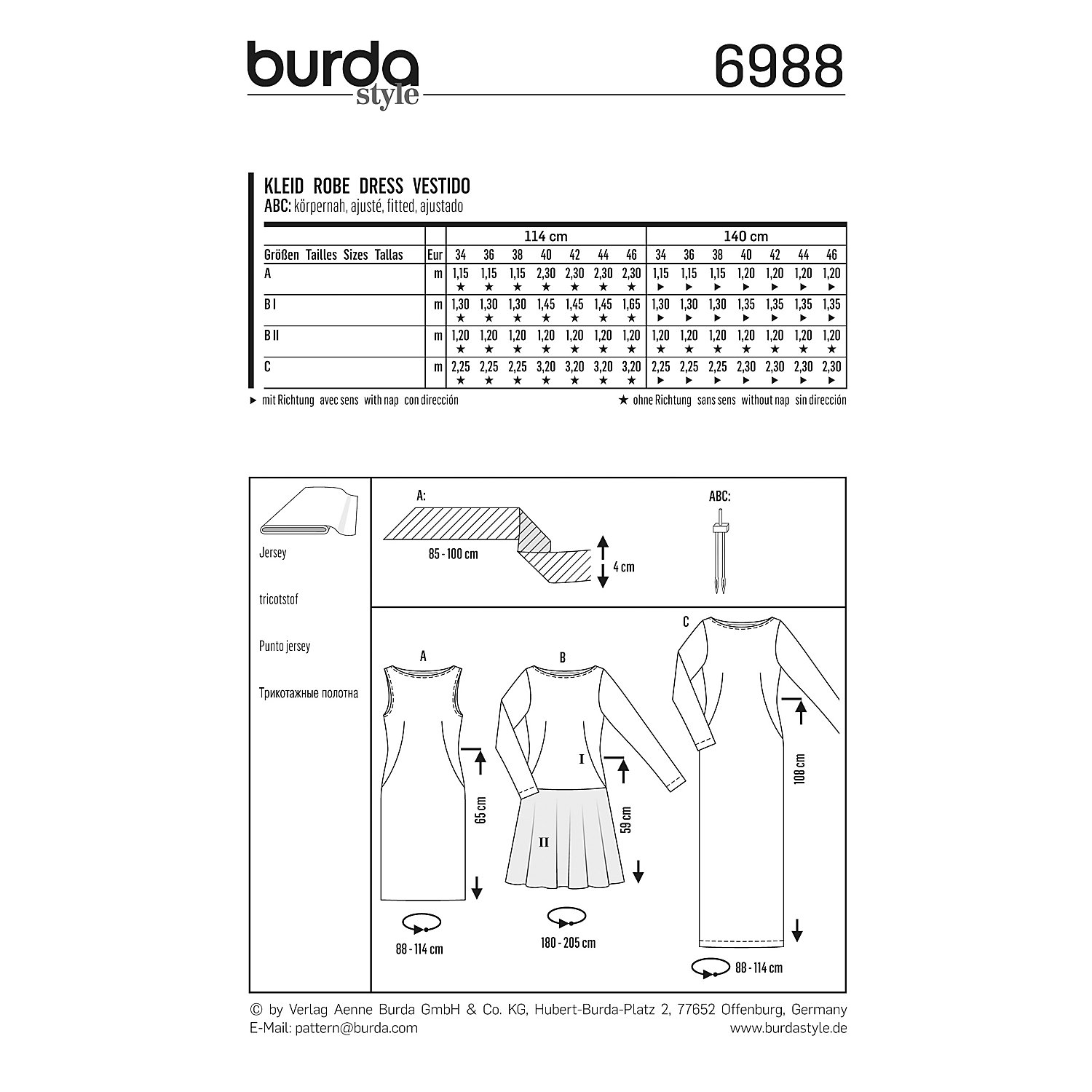 burda Schnitt 6988 