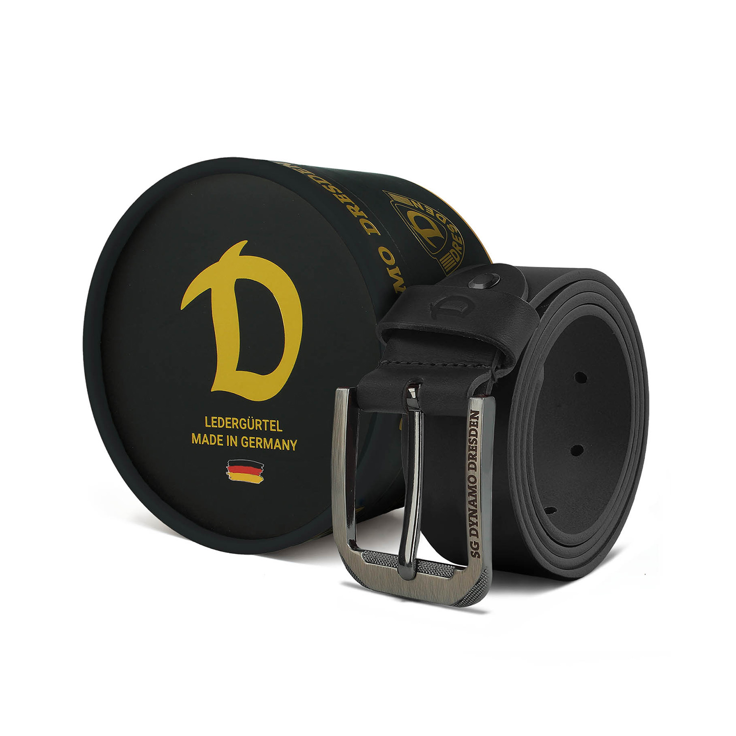Ledergürtel SGD schwarz