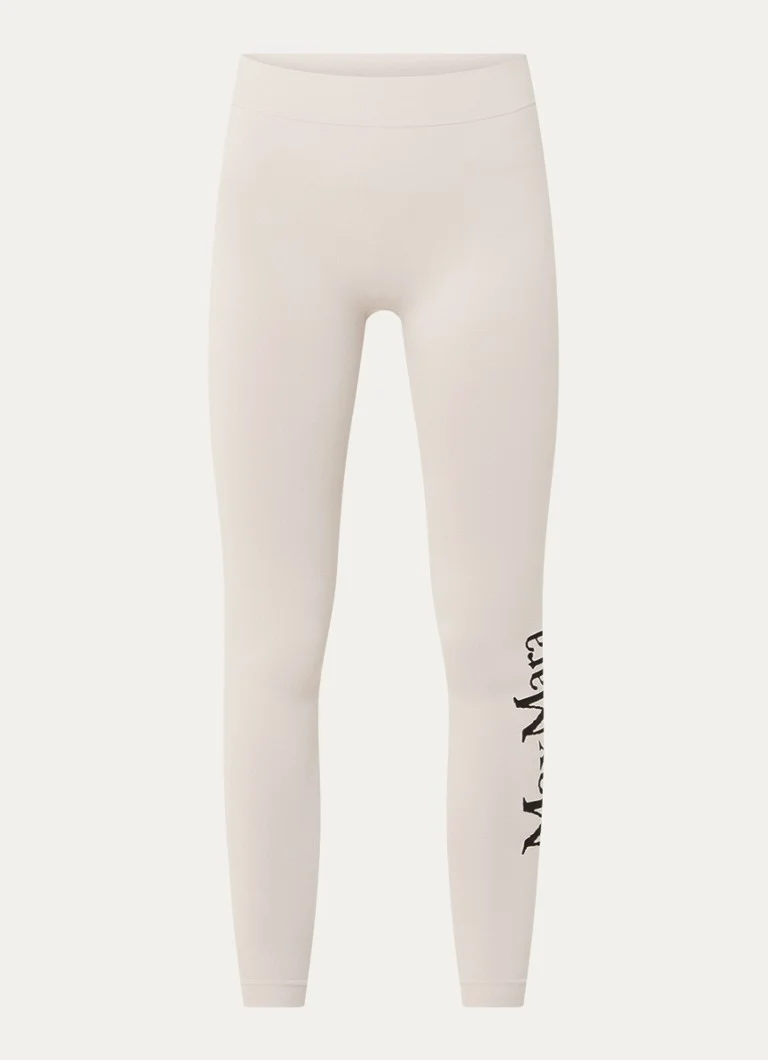 MaxMara Basilea high waist leggings with knitted-in logo