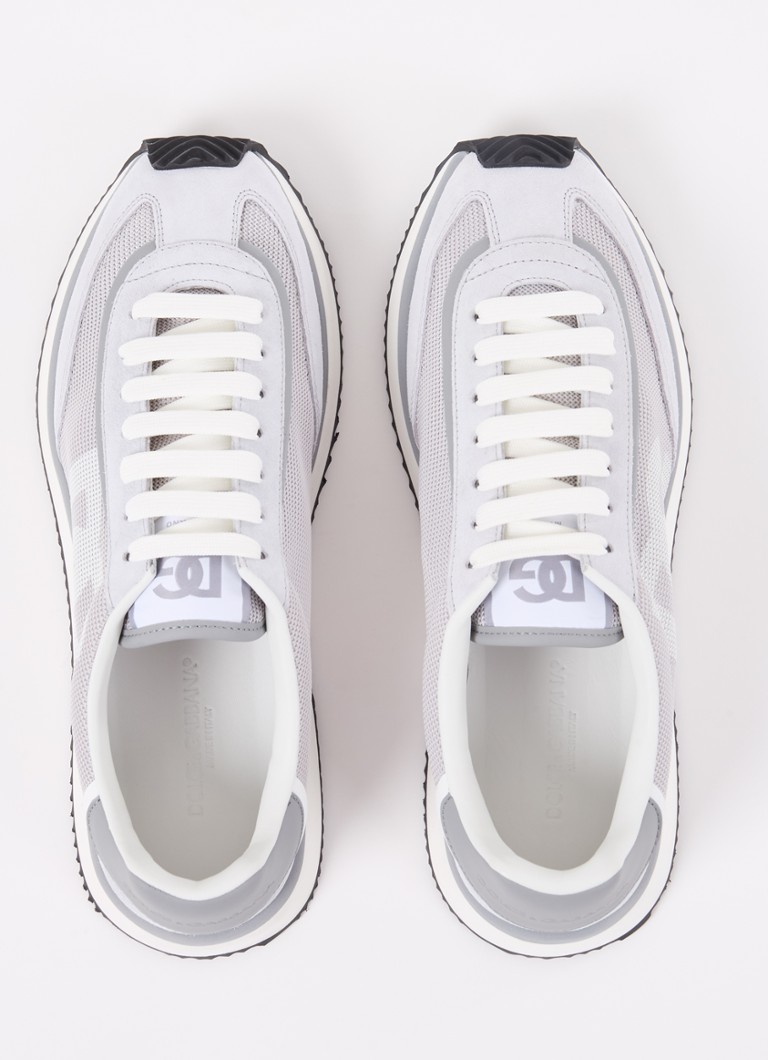 Sneakers Dolce & Gabbana in mesh imbottito con dettagli in pelle di vitello