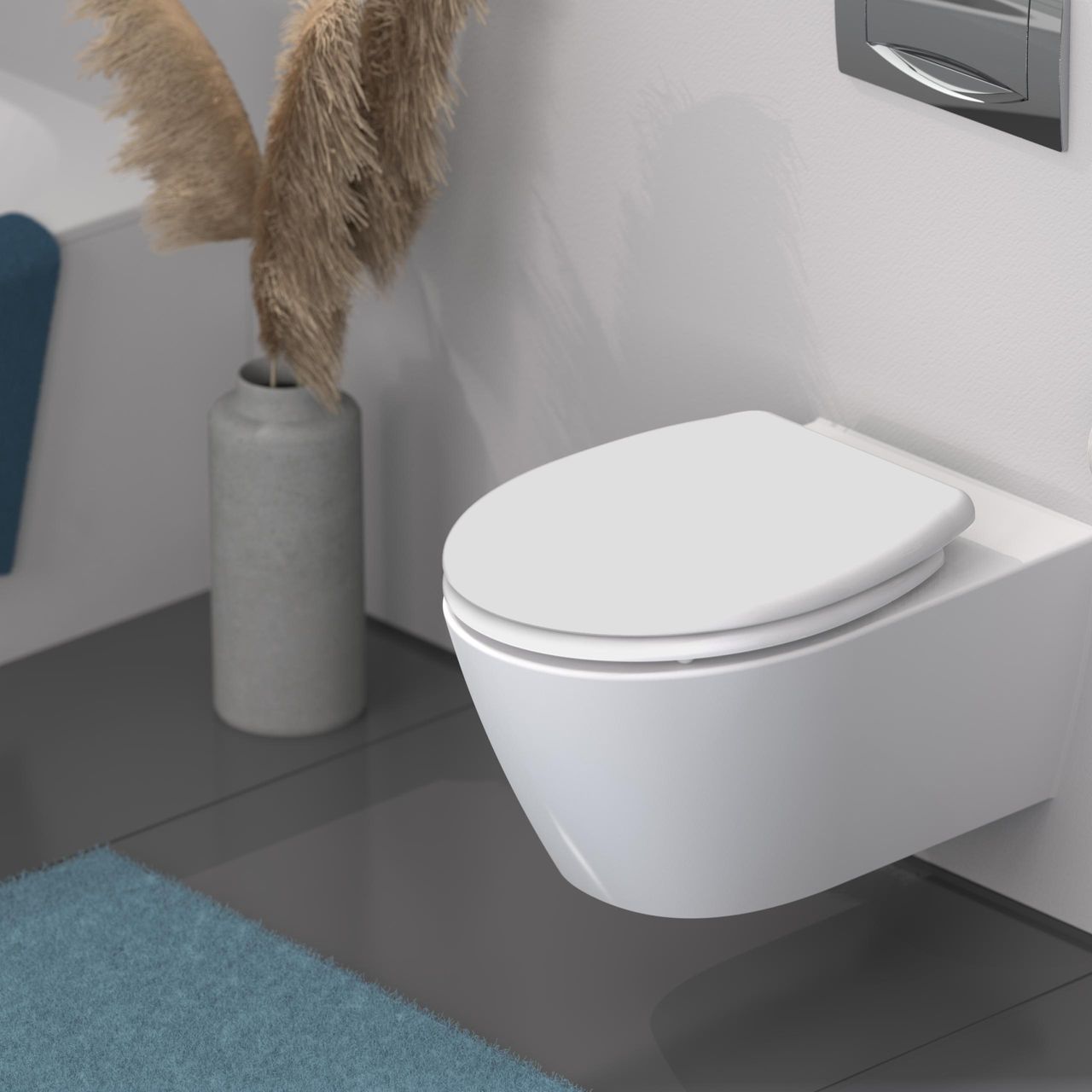 Schütte Duroplast WC Sitz FAMILY WHITE
