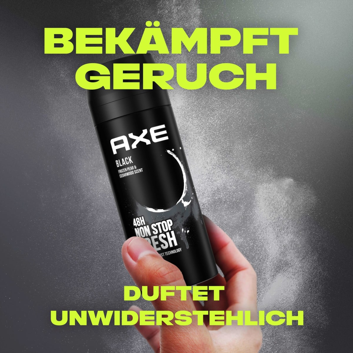 Deospray Black ohne Aluminium, 150 ml