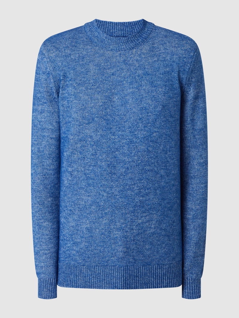 Pullover mit Woll-Anteil in blau