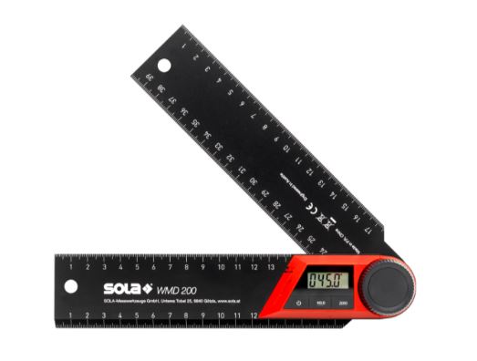 Sola 56052301 Elektronisk vinkelmåler 200 mm WMD 200