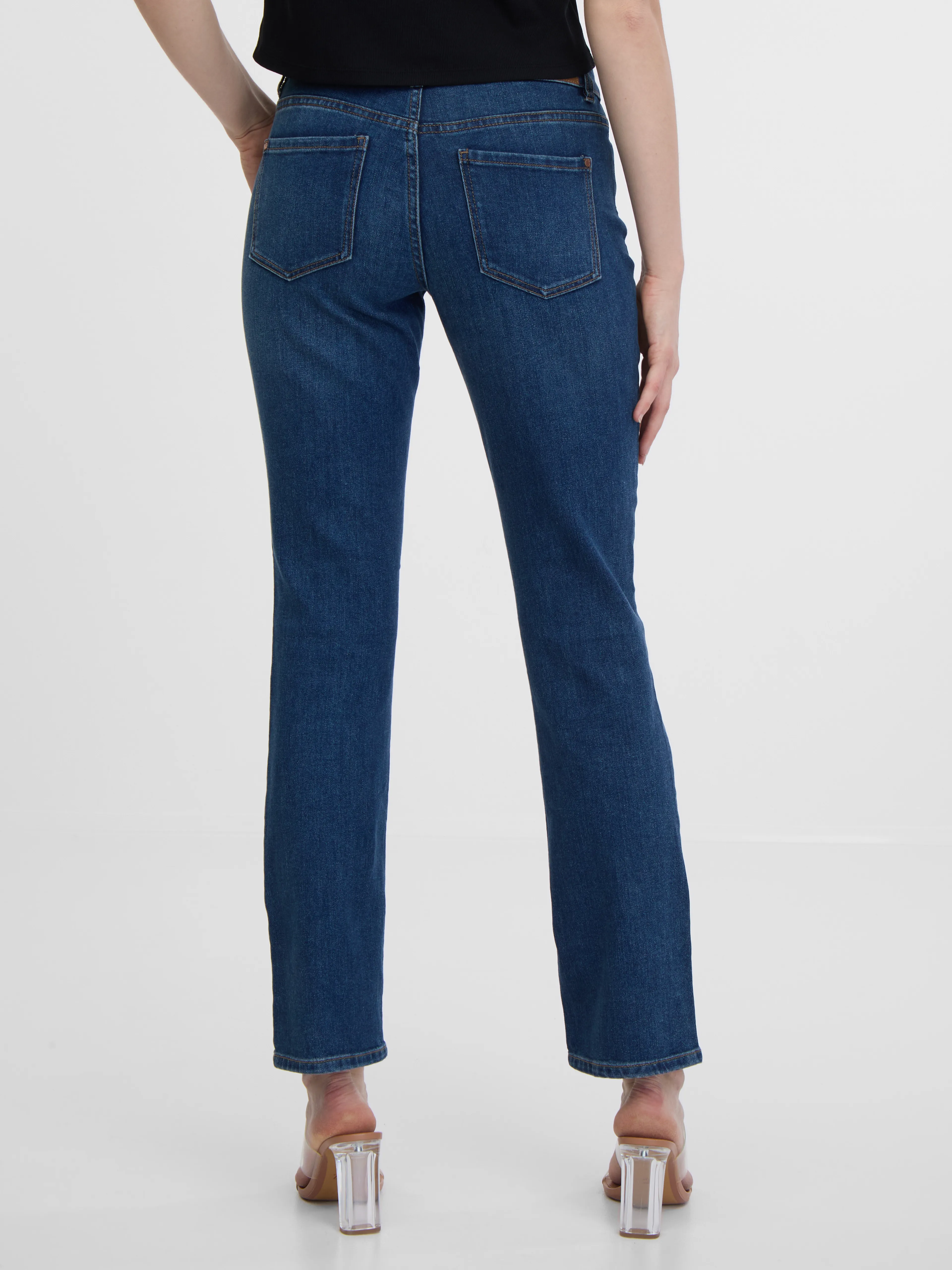Blaue Damenjeans straight mid waist ORSAY