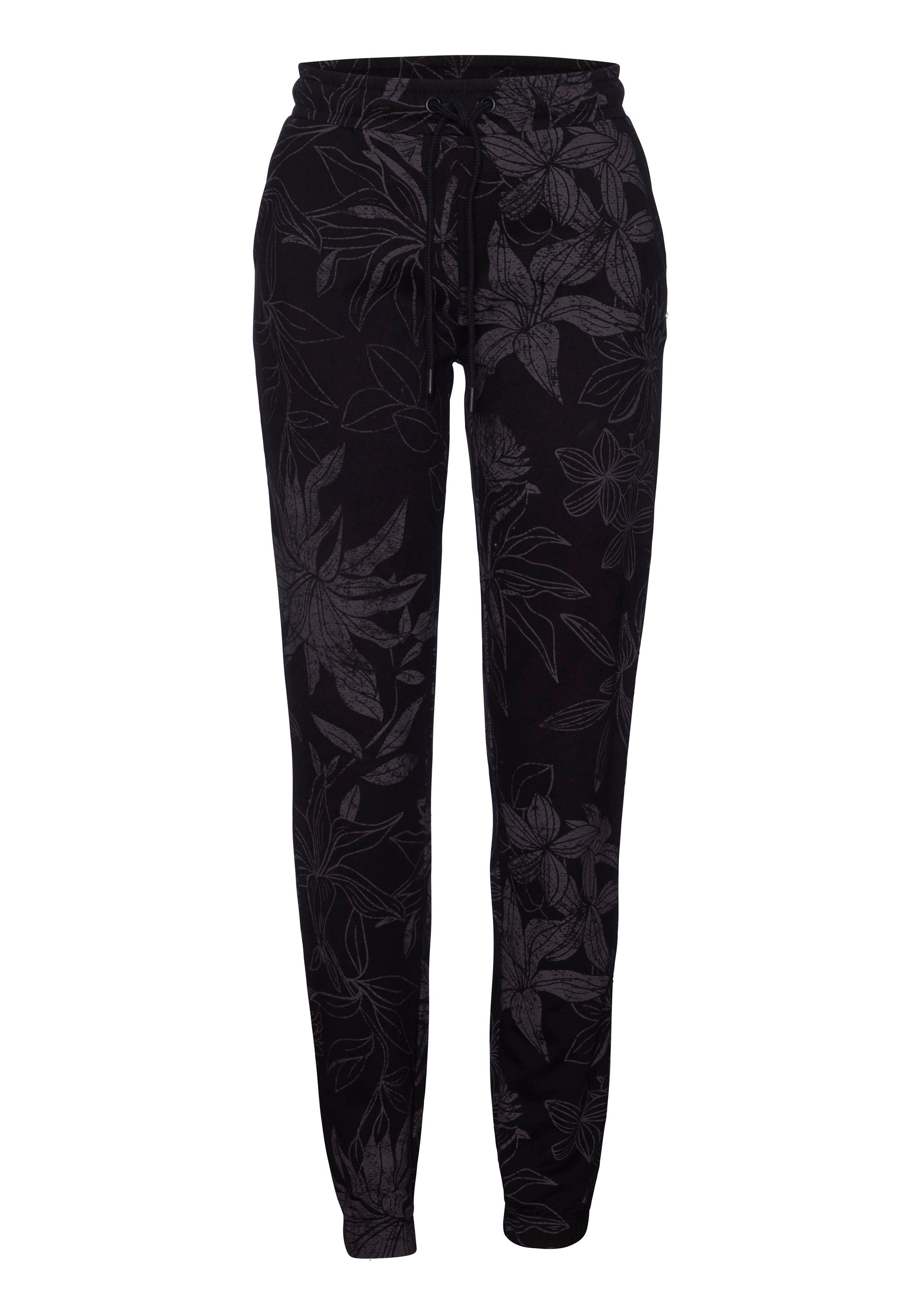 LASCANA Loungehose mit floralem Alloverdruck, Loungeanzug