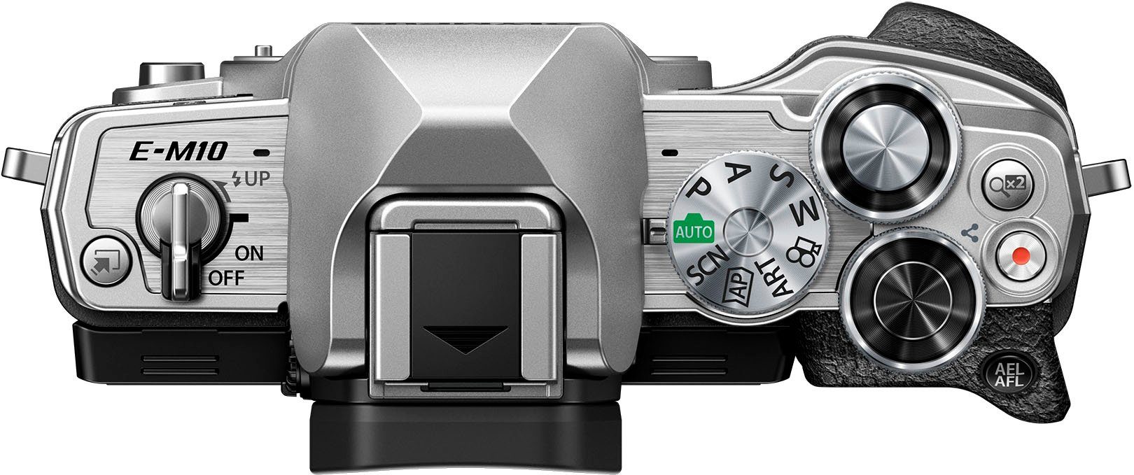 Olympus E-M10 Mark IV Systemkamera-Body (20,3 MP, Bluetooth, WLAN (WiFi), +BLS-50, F-5AC USB-AC Adapter, USB cable, Shoulder Strap)