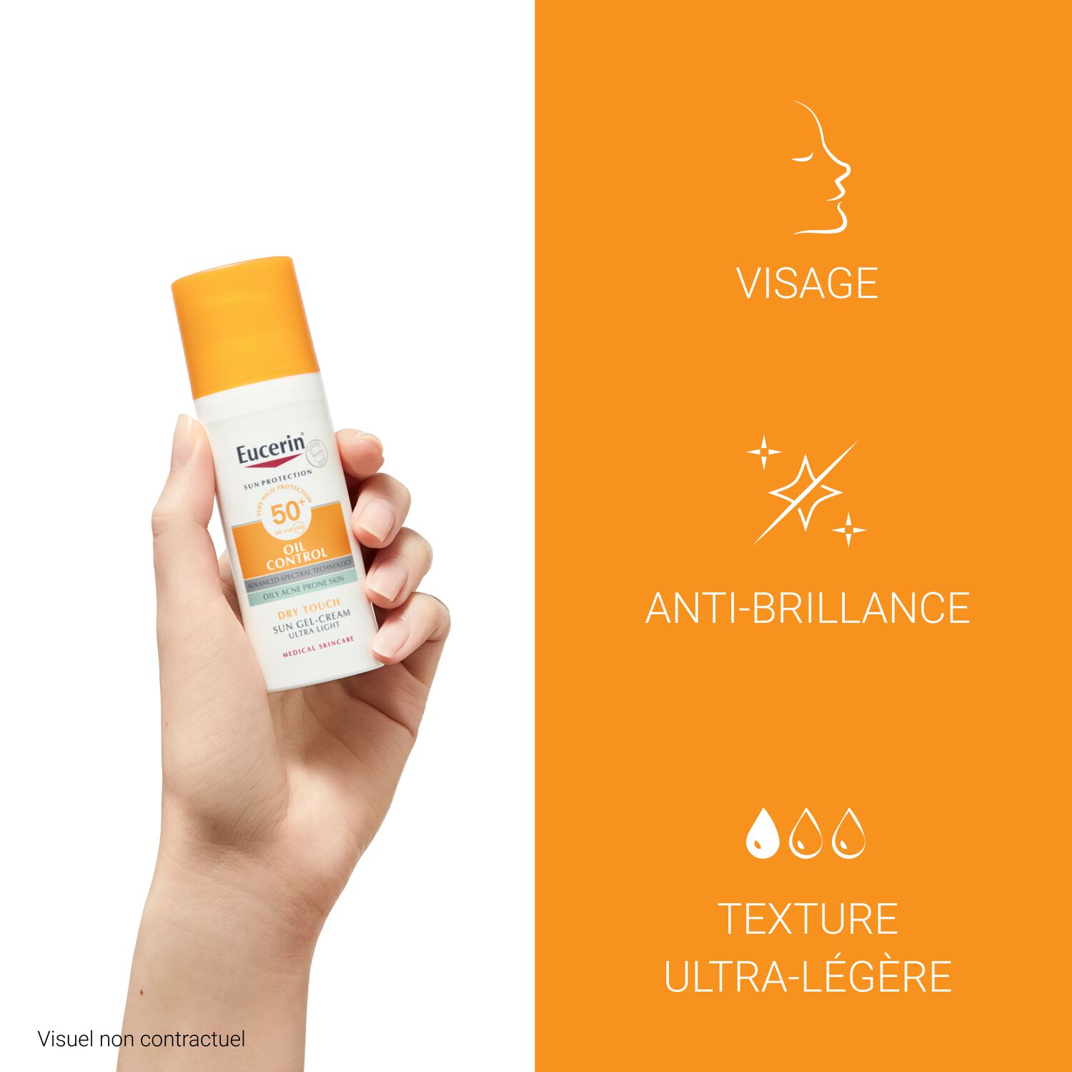 Eucerin Sun Oil Control SPF50+ Gel Crème - Peau à Imperfections