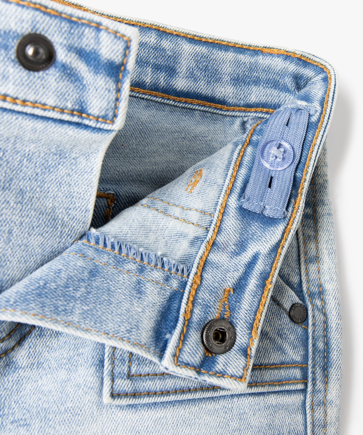 Bermuda en jean délavé Garçon - LuluCastagnette denim | GEMO