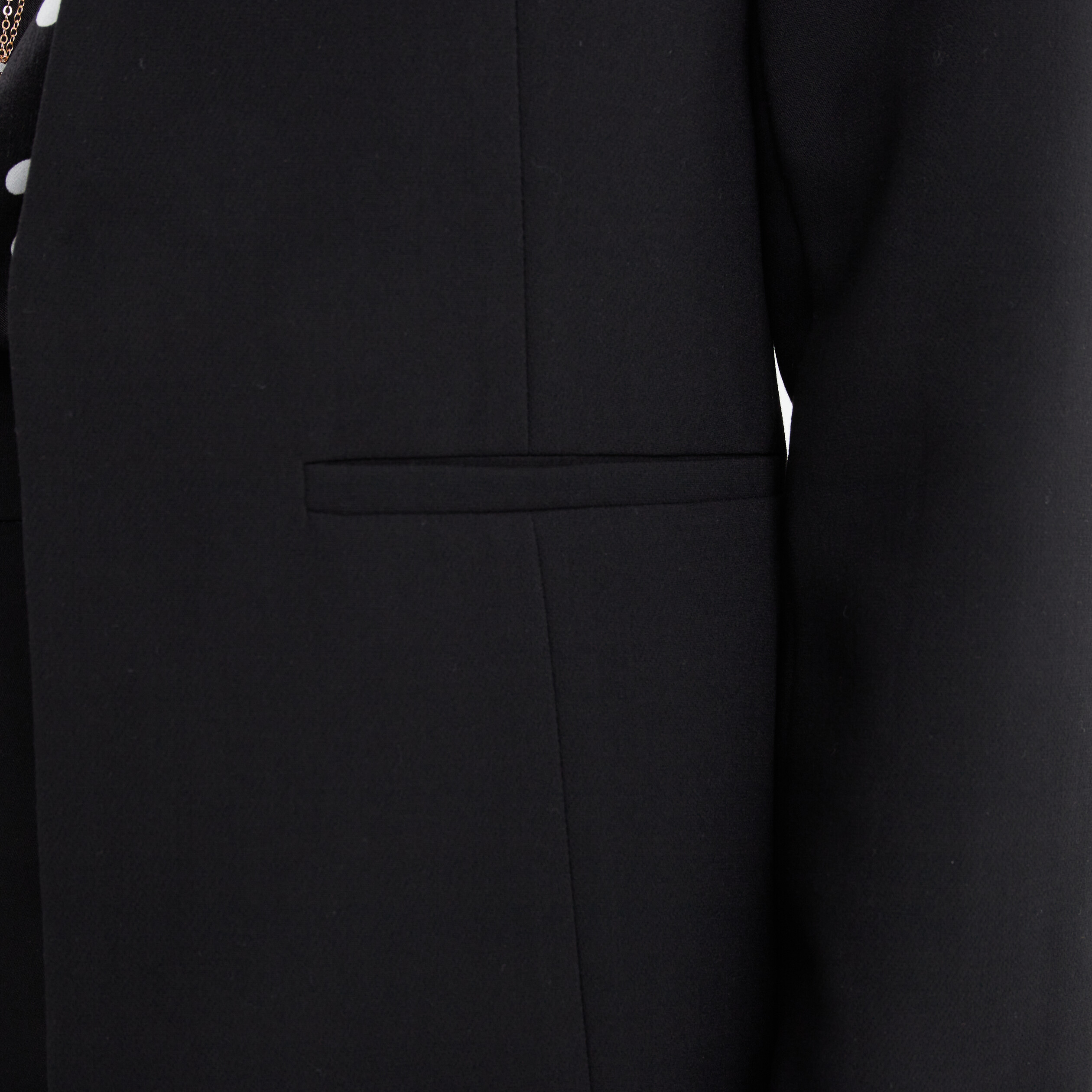 Veste blazer cintrée col en V noir femme | La Halle