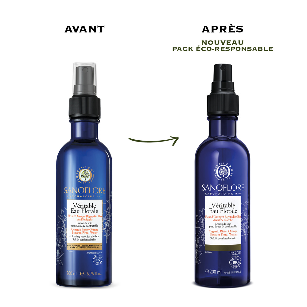 Sanoflore Véritable Eau Florale de Fleur d'Oranger Bio Brume apaisante