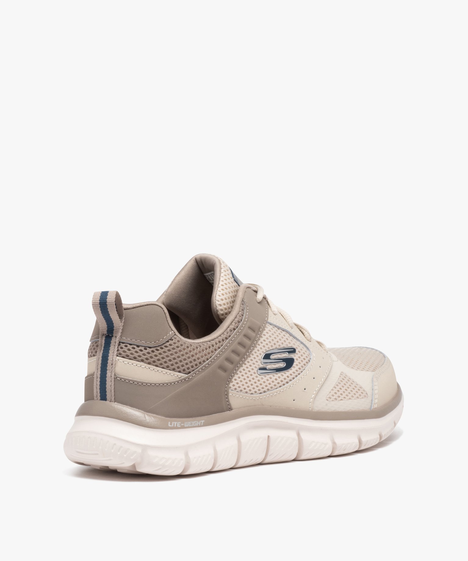 Baskets homme running unies à lacets – Skechers beige | GEMO