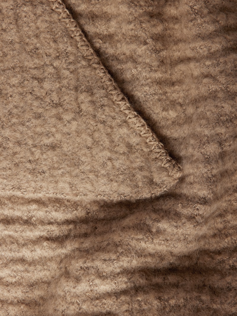Schal in Grobstrick Modell 'PYRON' in taupe