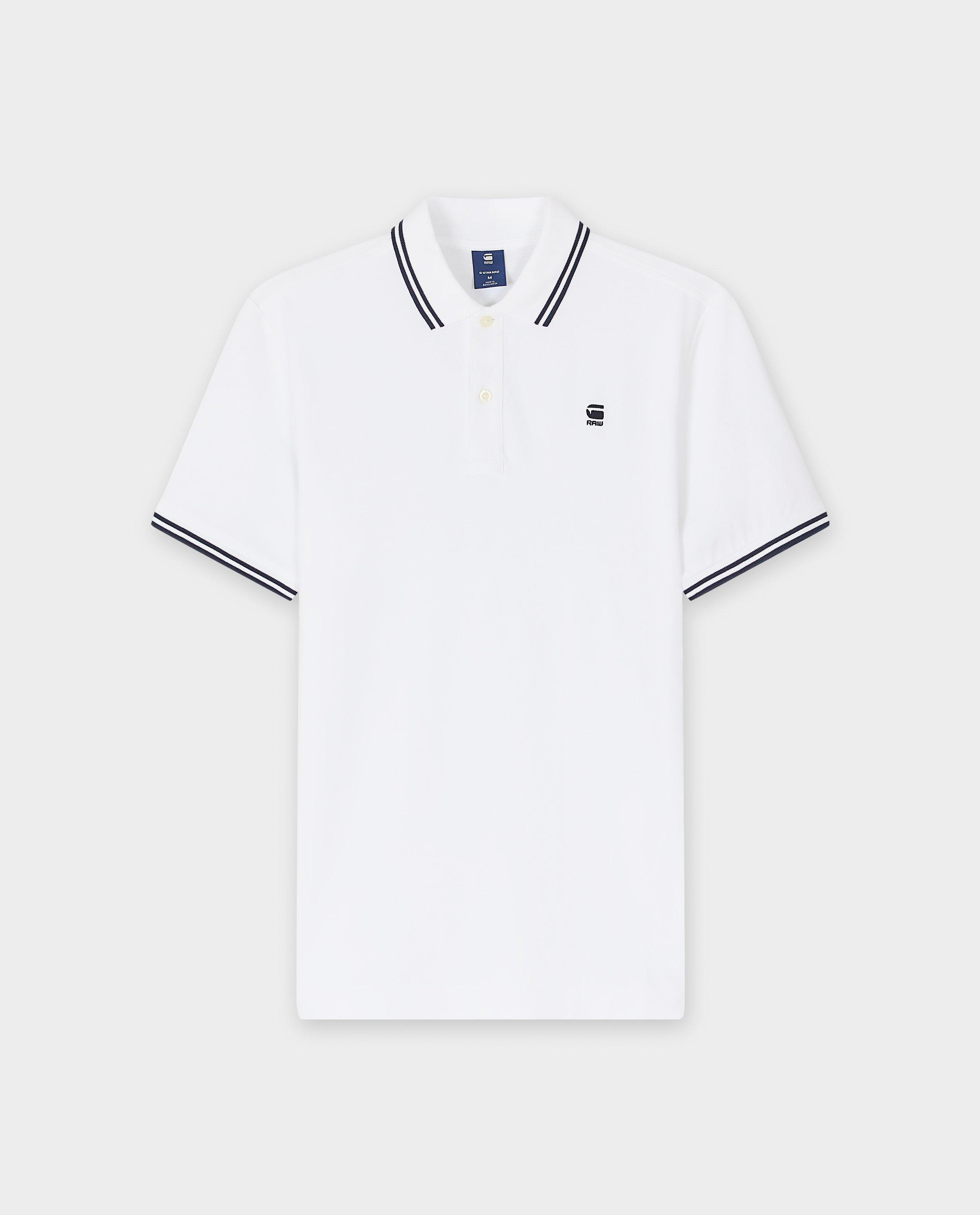 Tricou polo alb G-star