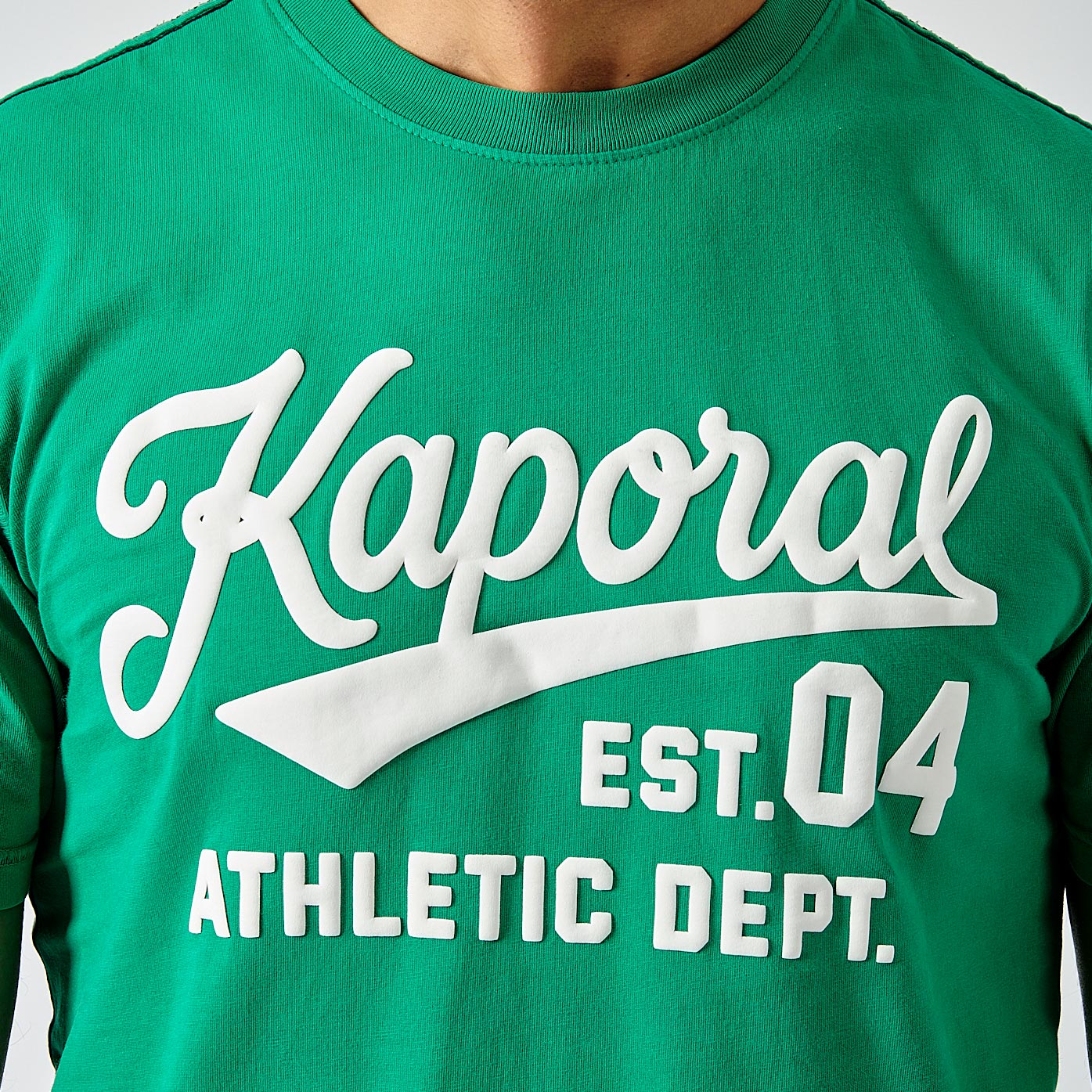 BAREL  T-shirt vert homme 100% coton