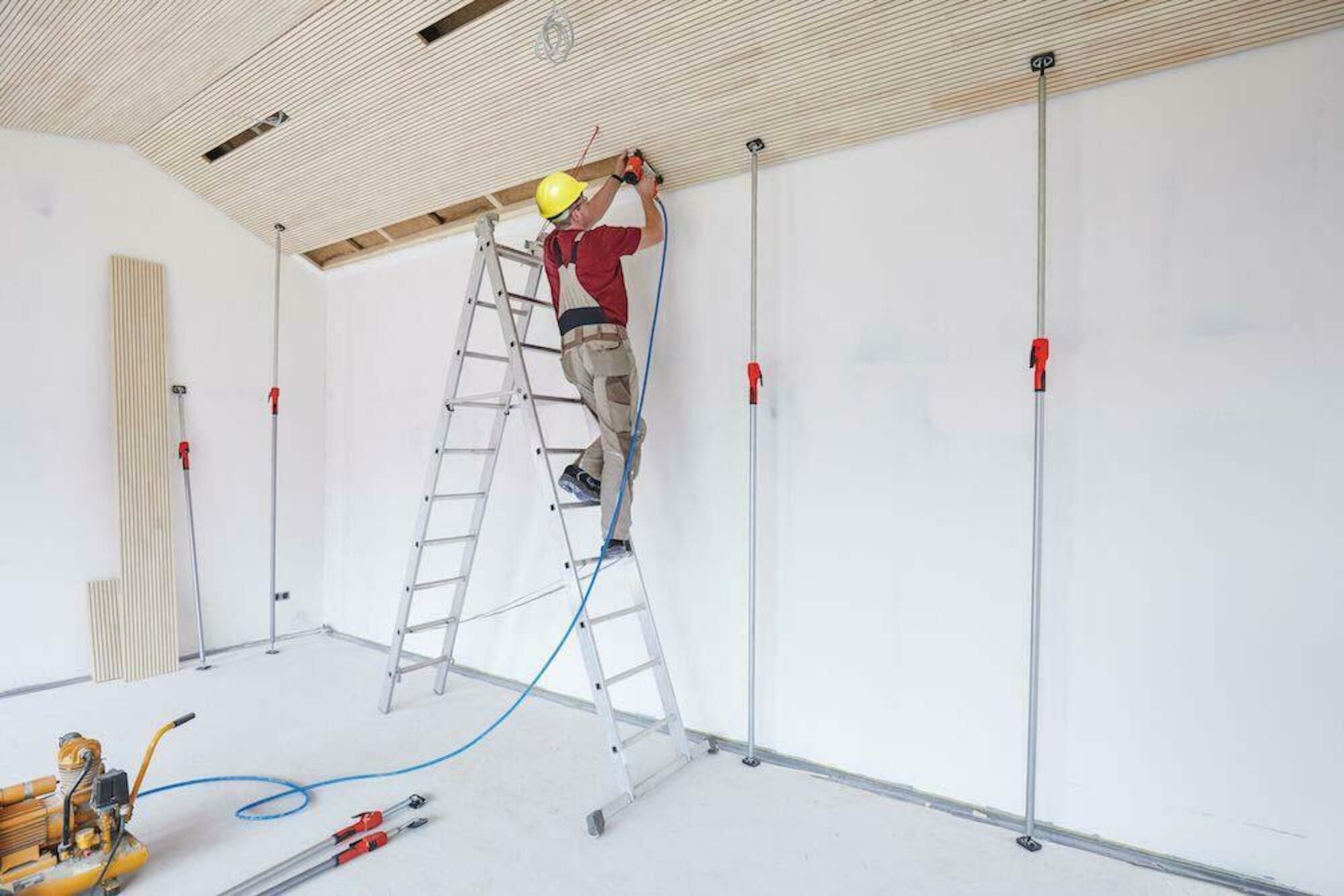 Bessey STE150 Teleskopisks ģipškartona balsts ar pumpēšanas rokturi 900-1500 mm 350 kg