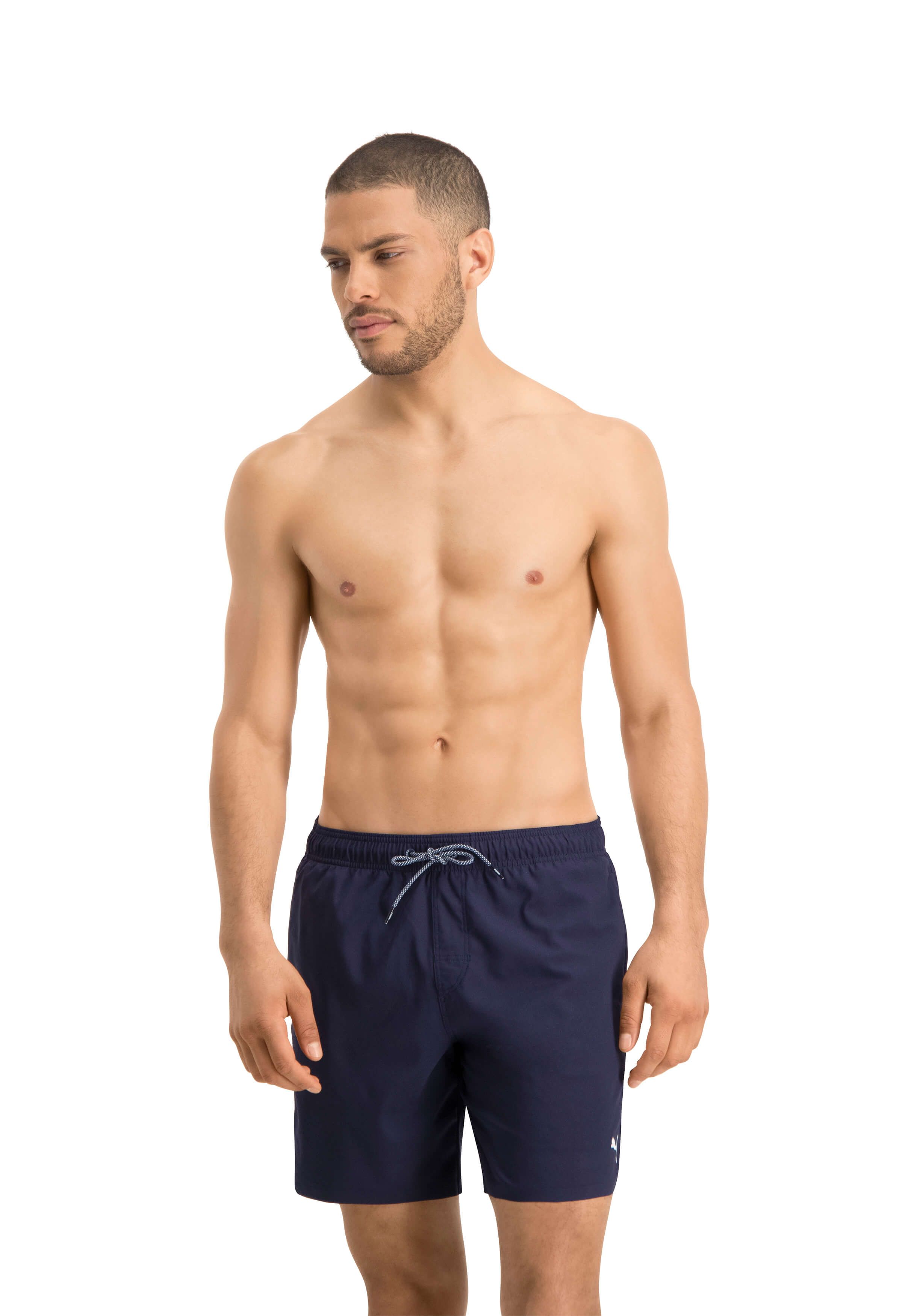 PUMA mittellange Navy Badehose