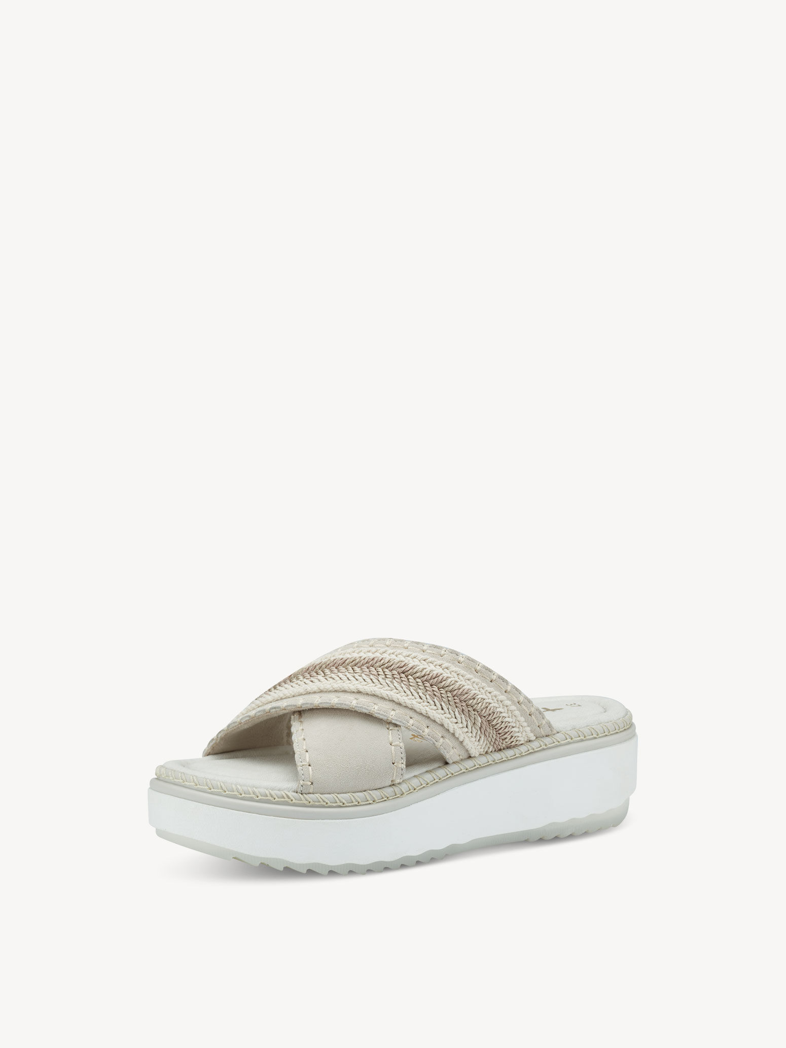 Mule en cuir - beige