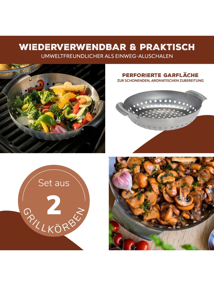 bremermann 2-er-Set Grillkorb günstig kaufen onesize