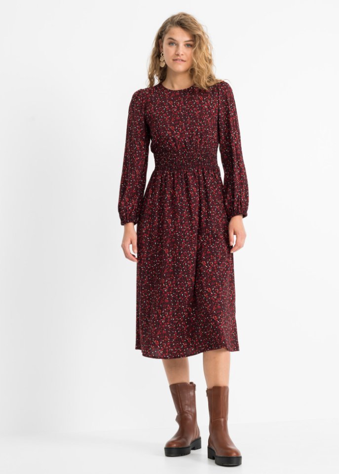 Midikleid mit Blumenprint