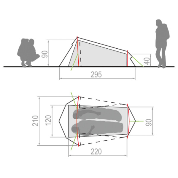 ARCO 1-2P - Tunnelzelt