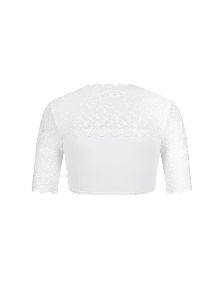 Nübler Dirndlbluse Kurzarm Nena in Weiß günstig kaufen