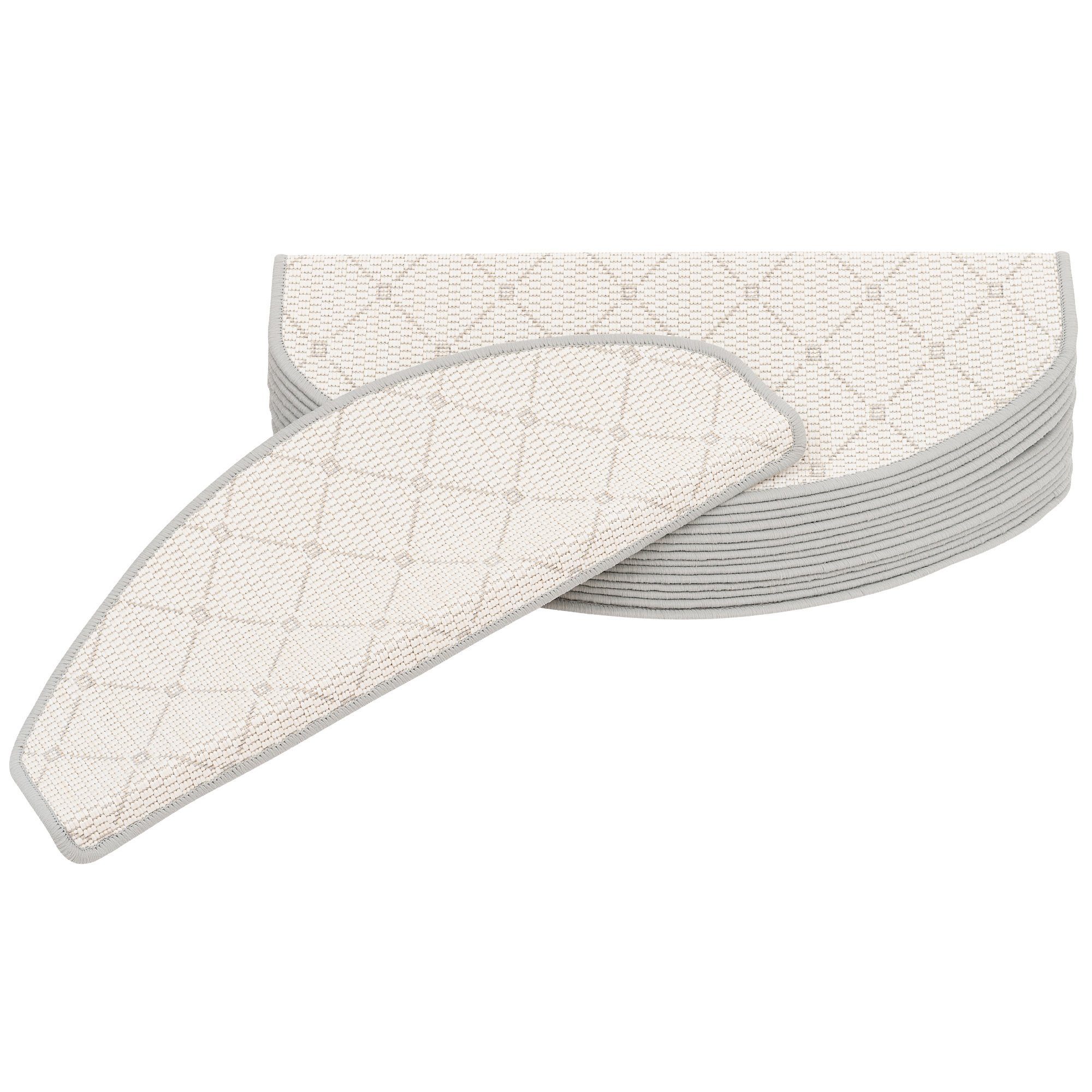 Stufenmatte Stufenmatte Oslo 15er-Set, Pergamon, Halbrund, Höhe: 4 mm