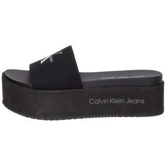 Calvin Klein Flatform Sandal in schwarz