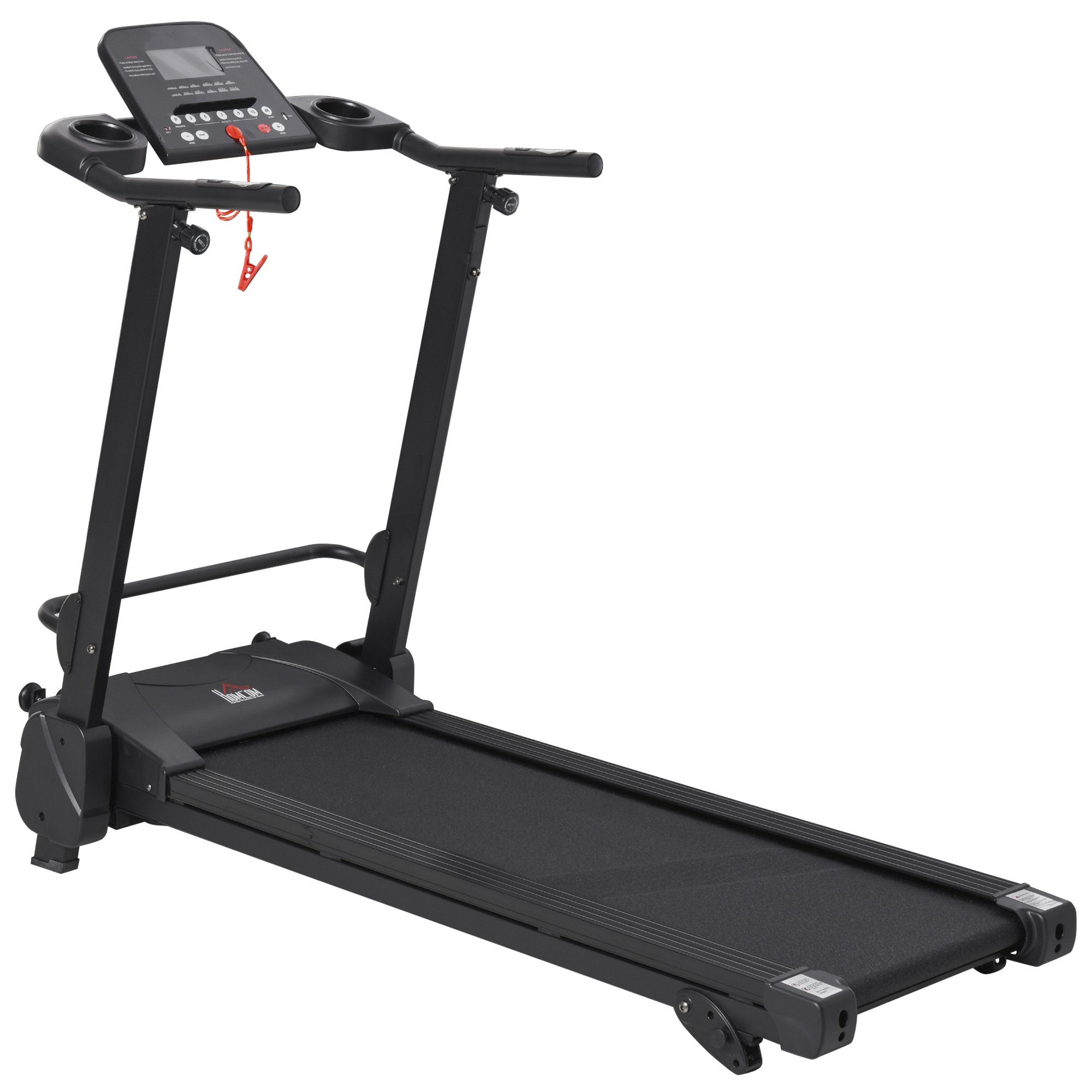 HOMCOM Laufband Elektrisches Laufband mit LCD-Display