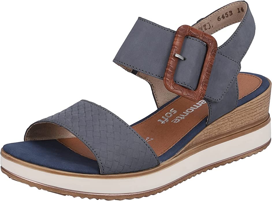 REMONTE Klassische Sandalen blau
