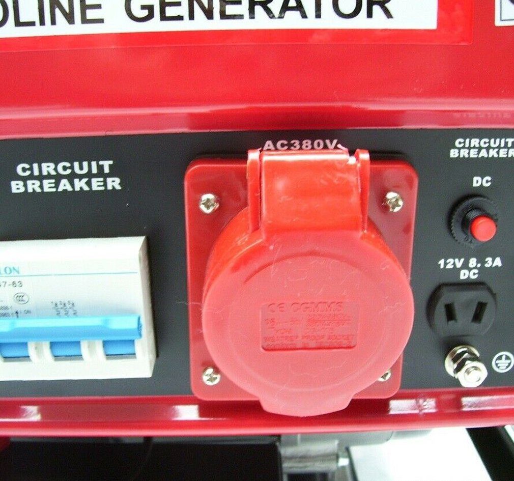 Apex Stromerzeuger Elektro-Start Benzin Stromerzeuger 9500E Generator 230V 400V 66265, (1-tlg)
