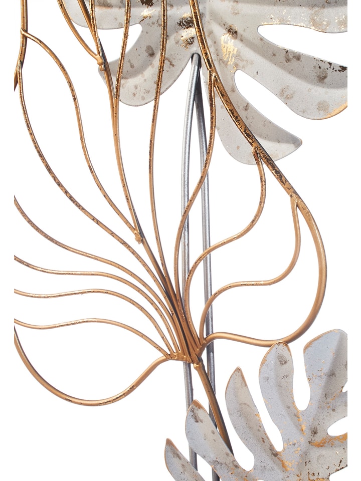 kobolo Metallbild MONSTERA in Gold günstig kaufen onesize
