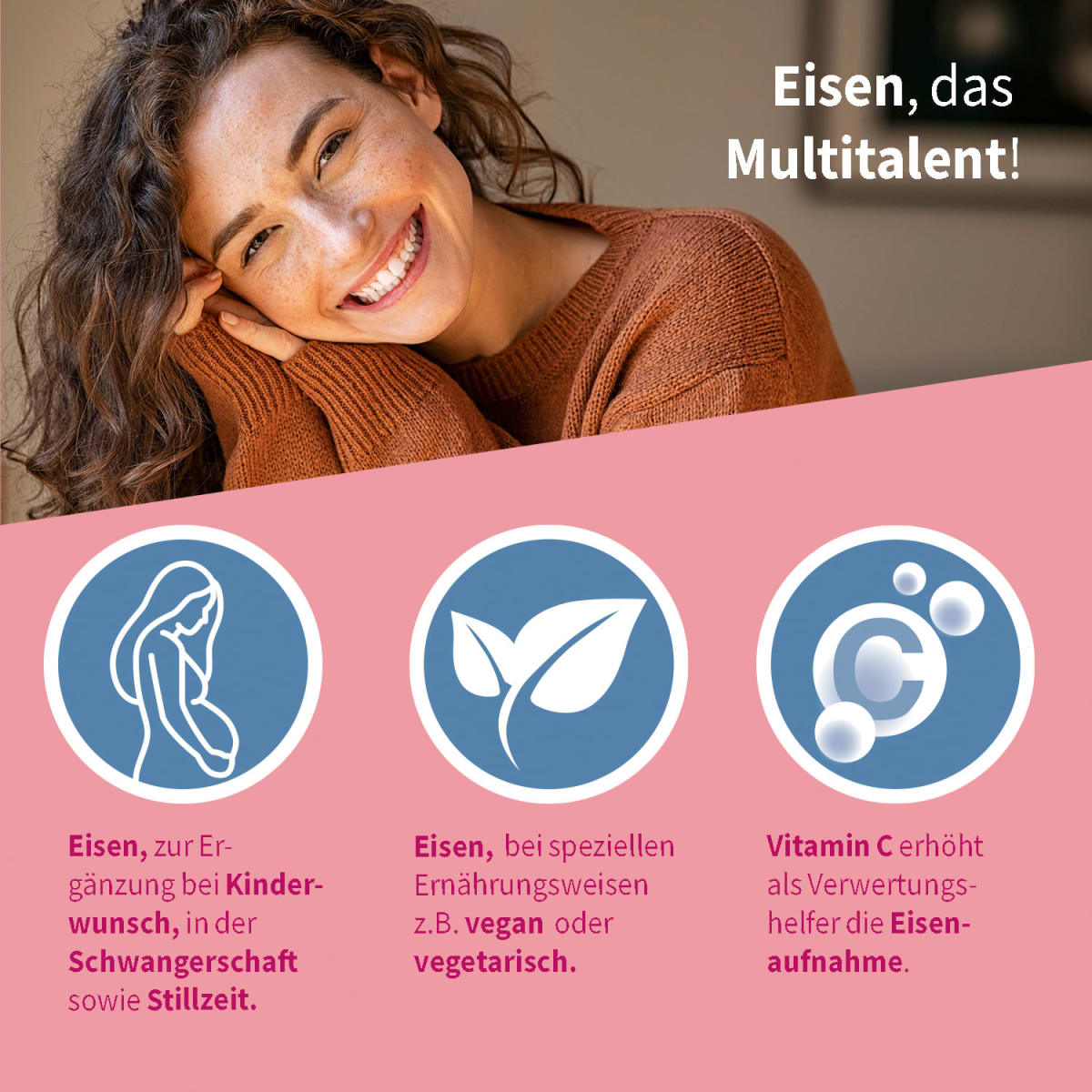 Eisen Komplex Mini-Tabletten (100 Stück), 15 g