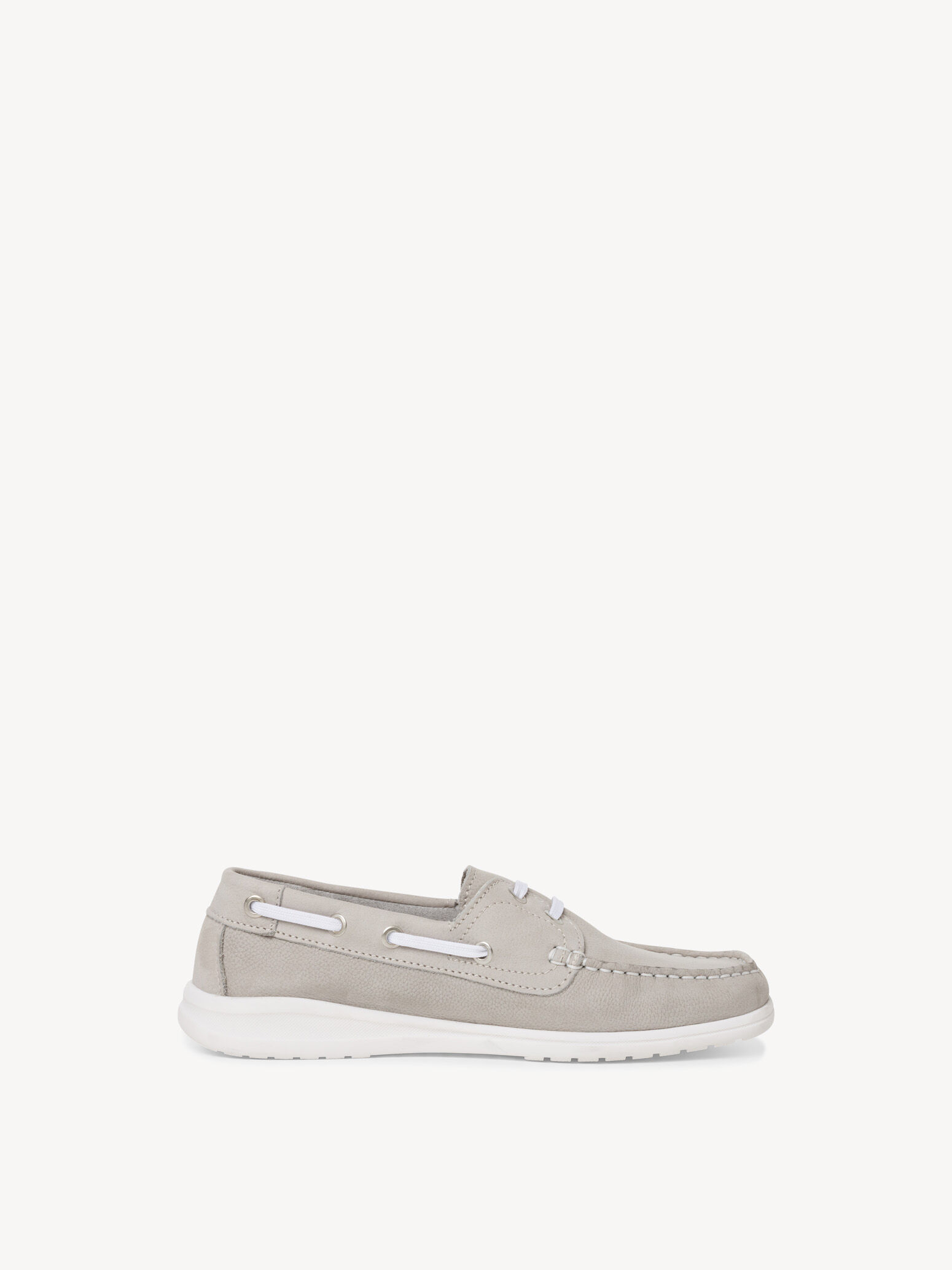 Mocassin en cuir - gris