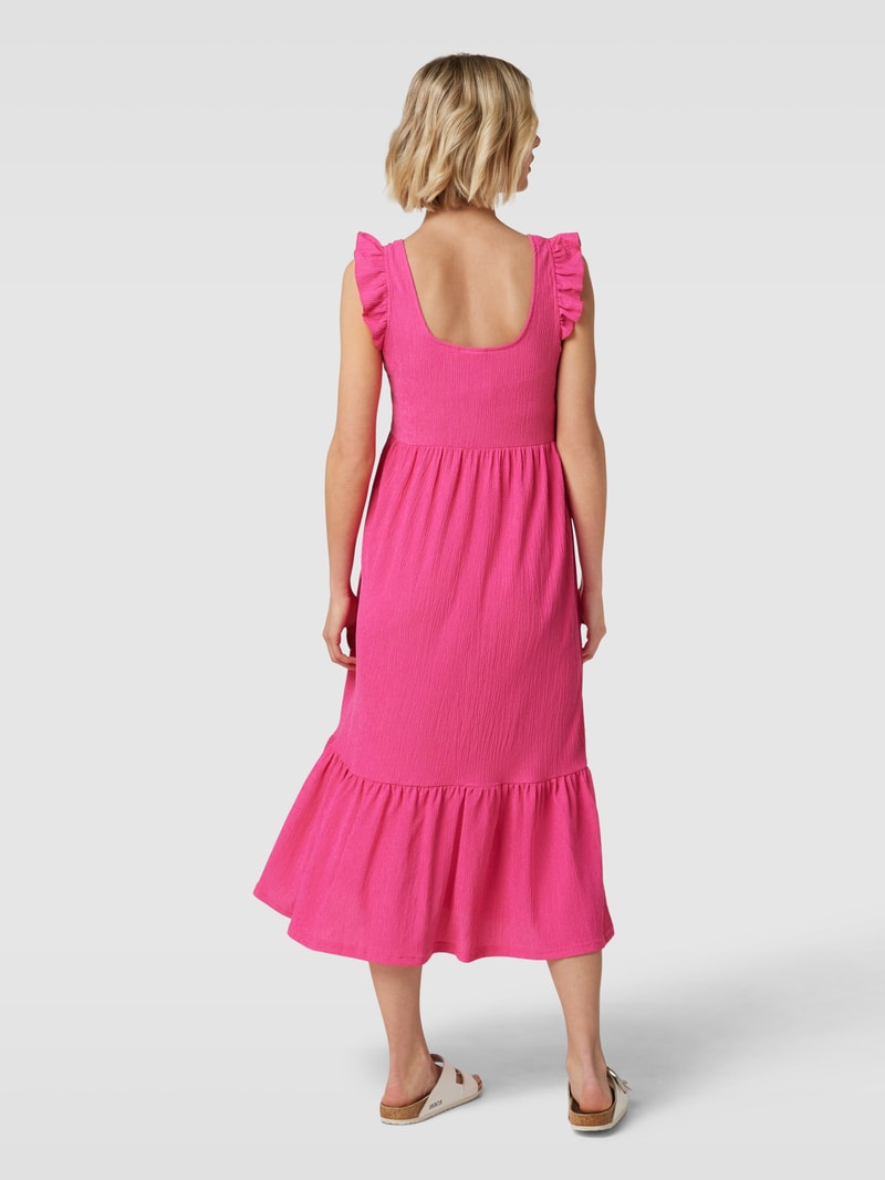 Umstands-Kleid mit kurzer Knopfleiste in pink