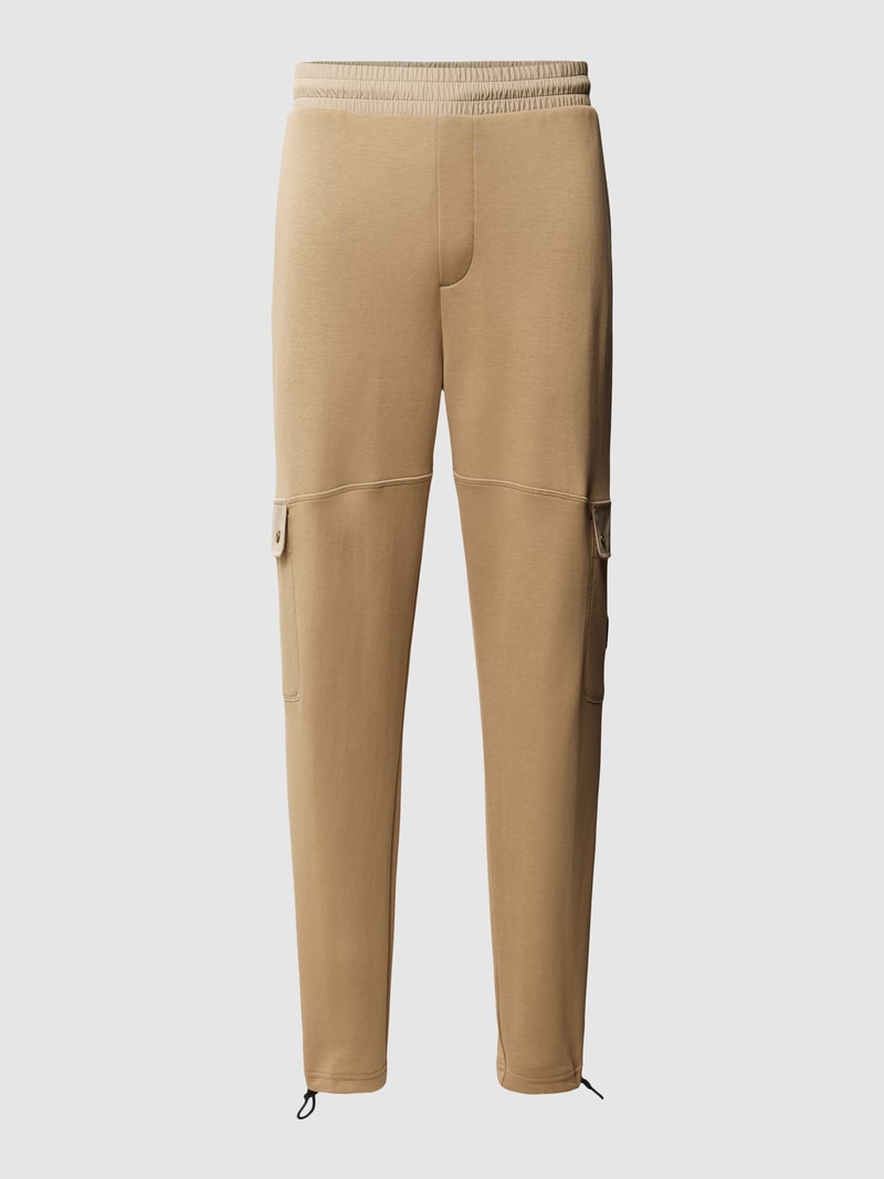 Sweatpants mit Cargotaschen Modell 'Dangkang' in camel