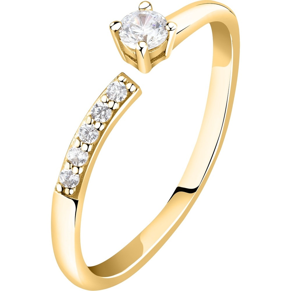 Live Diamond Bague pour femme 375 Or jaune recylé or jaune Bague