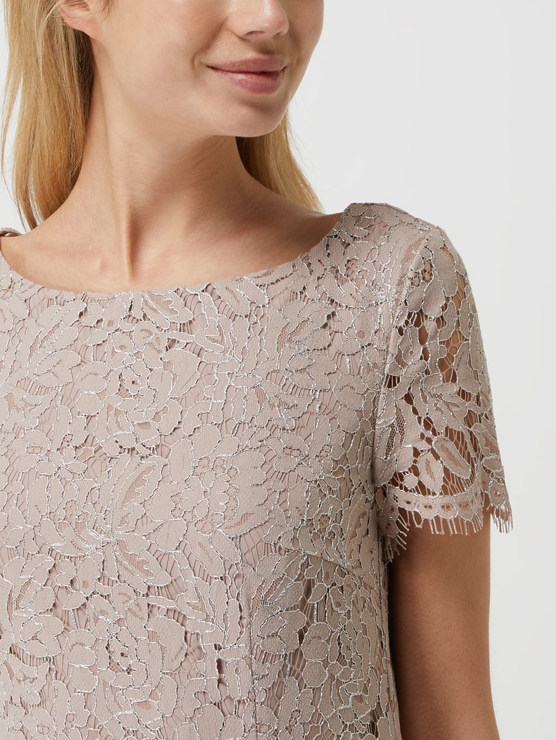 Cocktailkleid aus Spitze in mauve