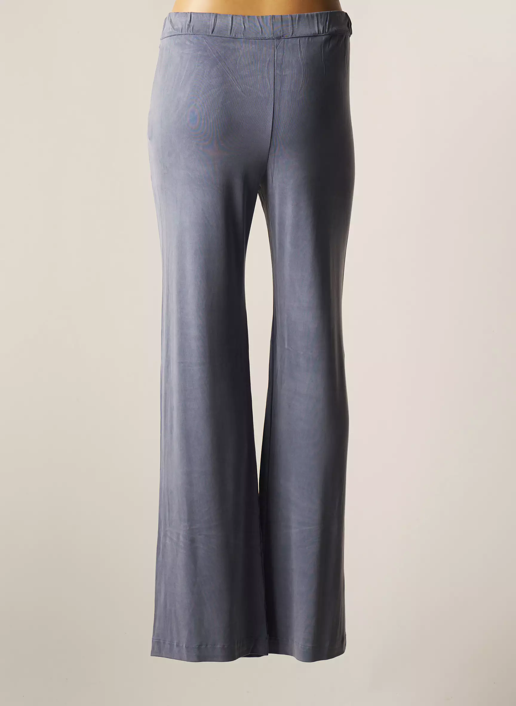 Majestic Filatures Pantalons Larges Femme couleur bleu