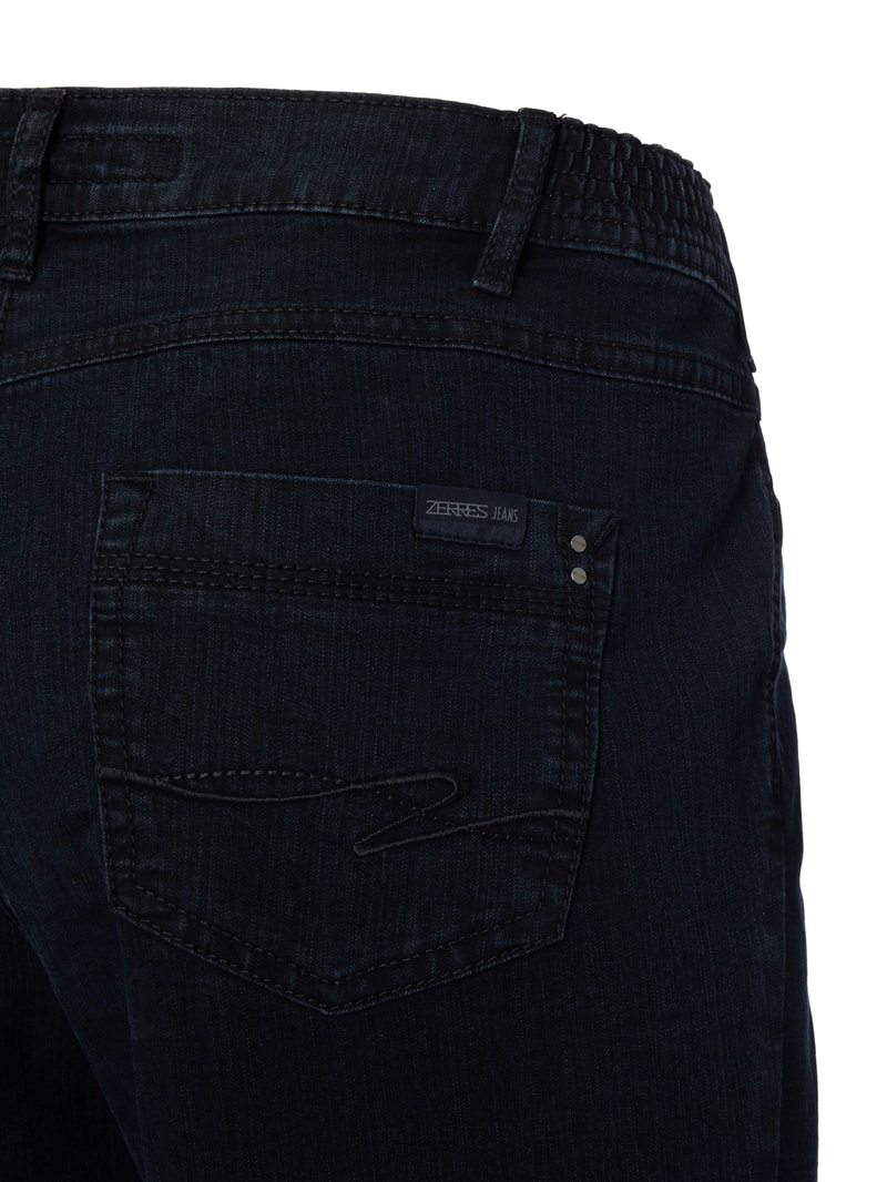 Rinsed Washed Comfort S Fit Jeans Modell CARLA in marineblau