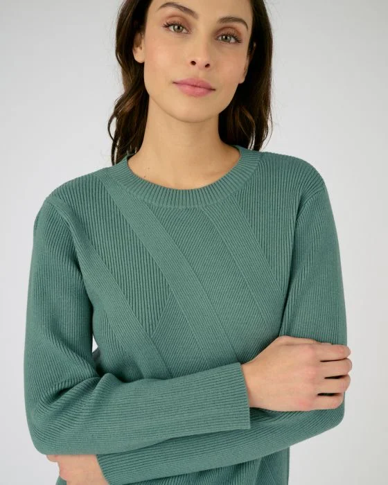 Pull jeu de côtes fantaisie