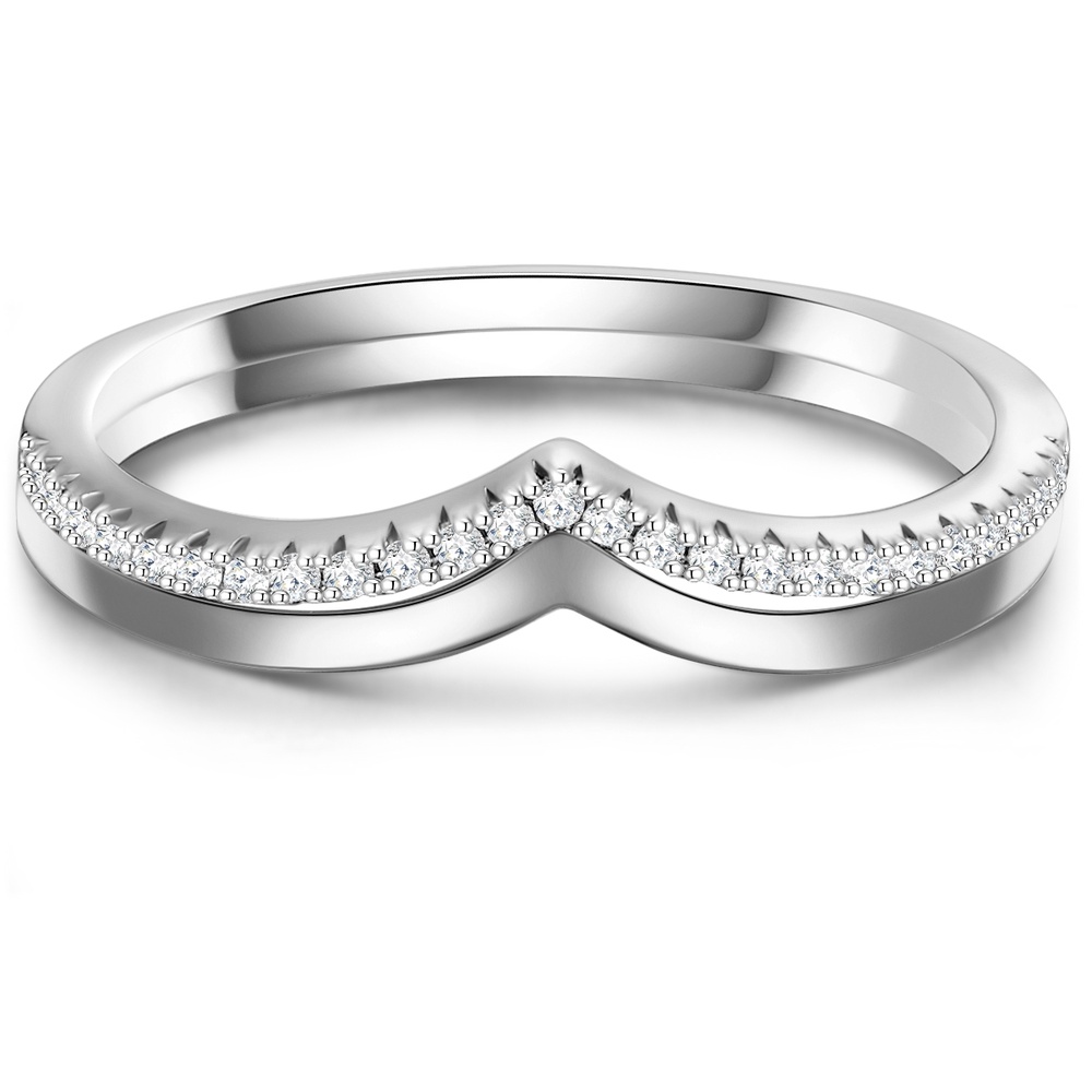 Glanzstücke München Bague en argent Argent sterling Oxyde de zirconium (CZ) en Argent Bague