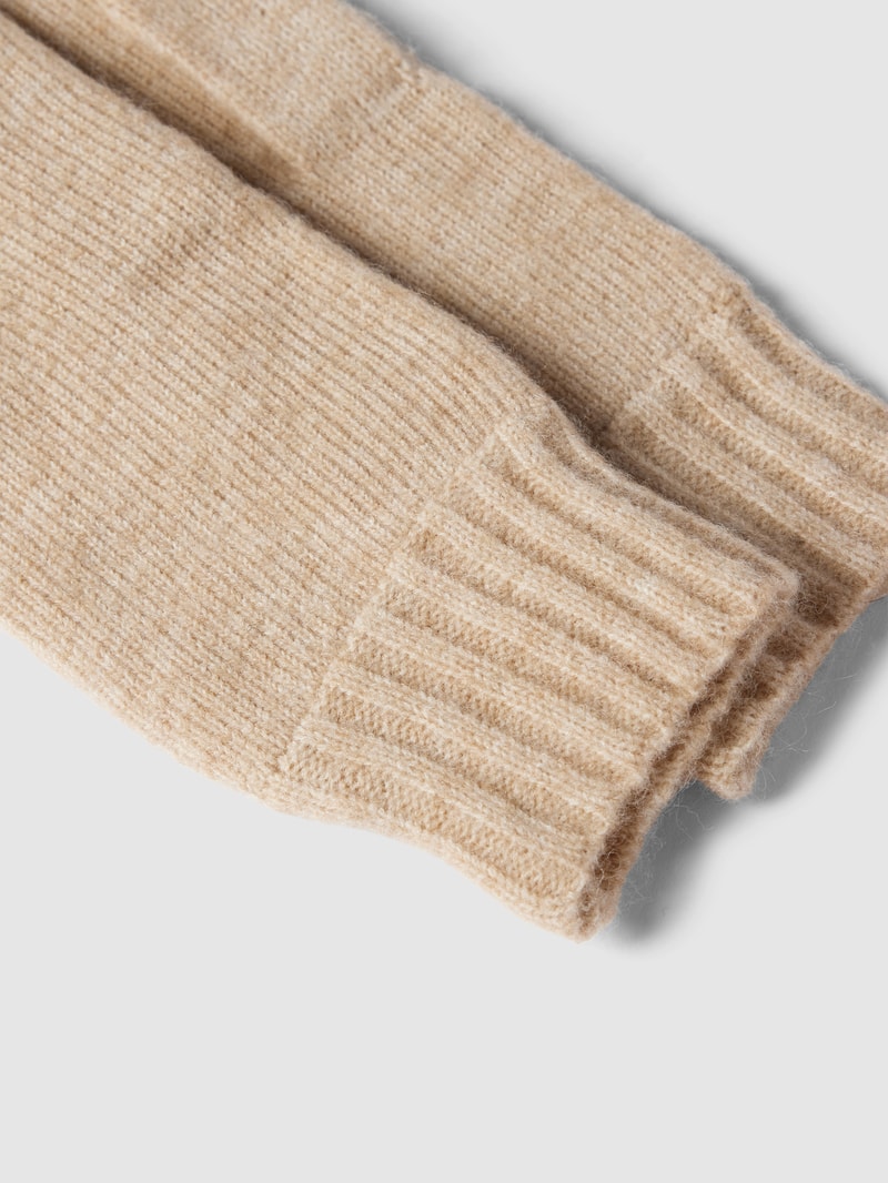Handschuhe mit Label-Detail in beige