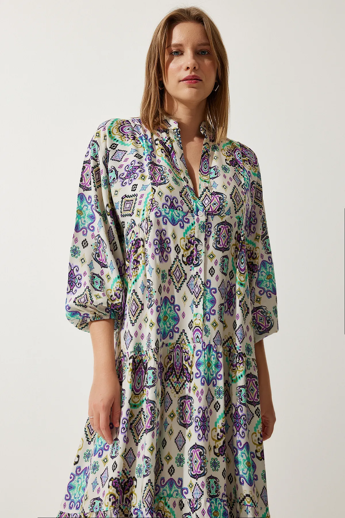 Happiness İstanbul  Kleid - Beige - A-Linie